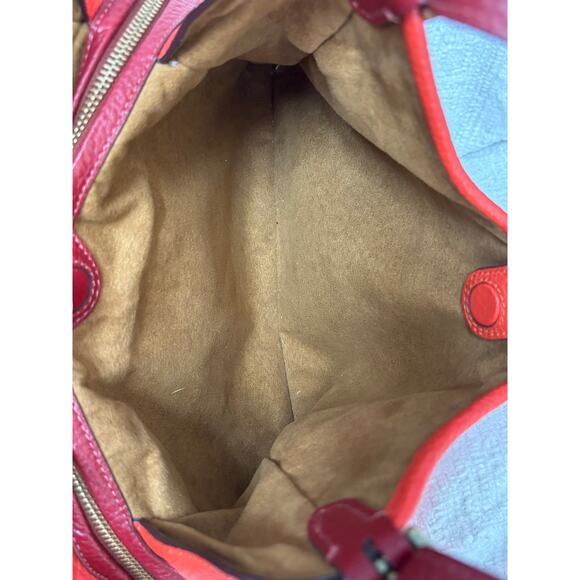 Coach Red Pebble Leather Lori Shoulder Bag C6627 #62769 - Picture 10 of 15